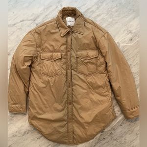 Wilfred Free insulated Ganna Jacket (tan, size small)